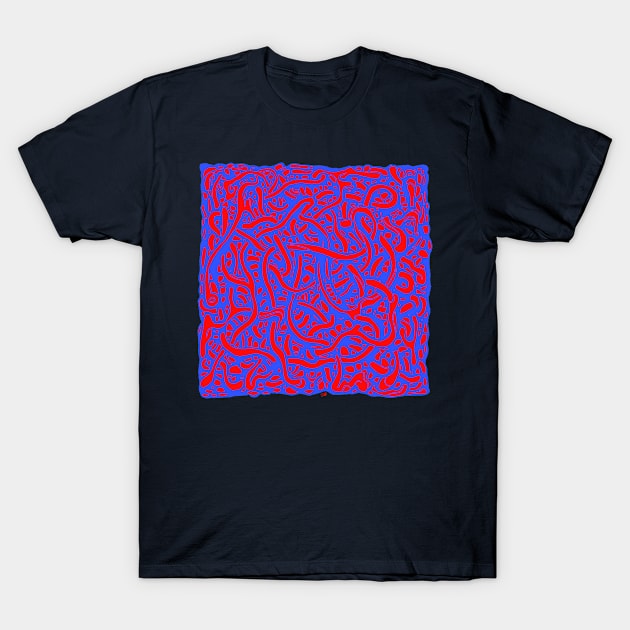 Worm Block T-Shirt by John Nicholson